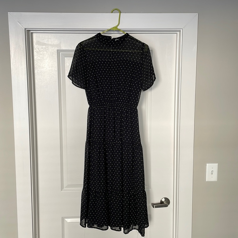 Need Supply Stelen Polka Dot Midi Dress